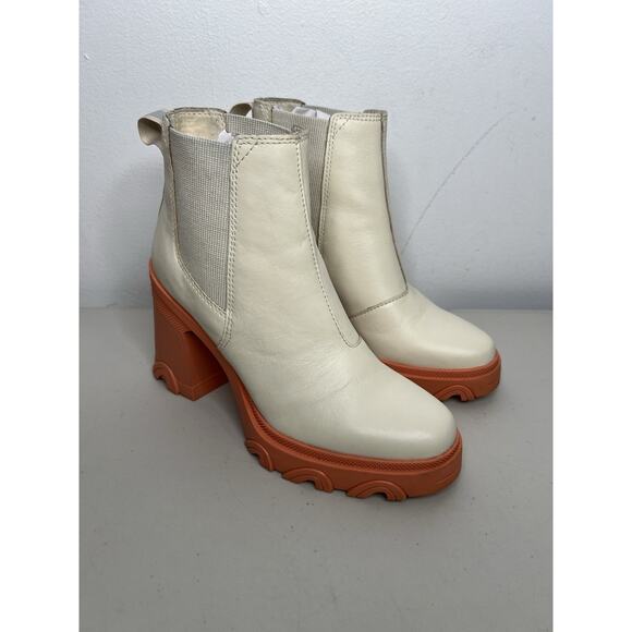 Sorel Waterproof Brex Heel Chelsea Boots Natural Pink Women’s Size 7 - Picture 1 of 11